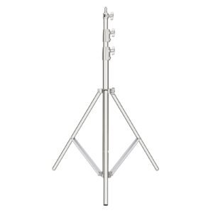 1Pcs Hridz 260cm Stainless Steel Heavy Duty with 1/4" to 3/8" adapter for Studio Softbox, Monolight and Other Photographic Equipment - 1-Stand