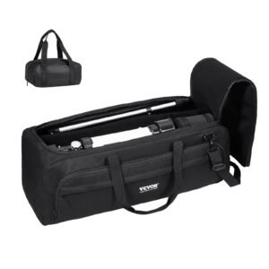 Telescope Case, 770 mm, Telescope Storage Bag with Fixed Buckles, Multi-Pocket and Detachable Divider, Shock-Absorbent Telescope Carrying Case for Optical Tube & Tripod, Counterweight Pocket