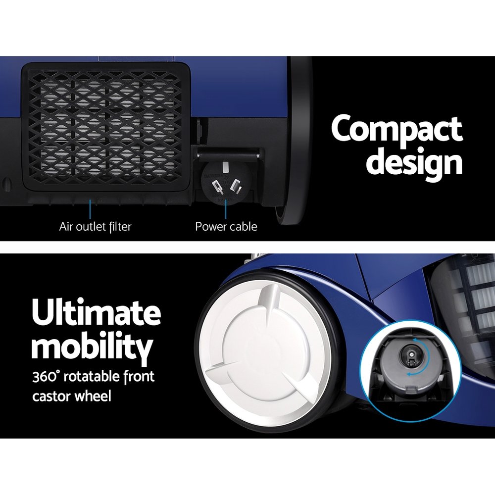 Devanti 2200W Bagless Vacuum Cleaner Blue - Image 5