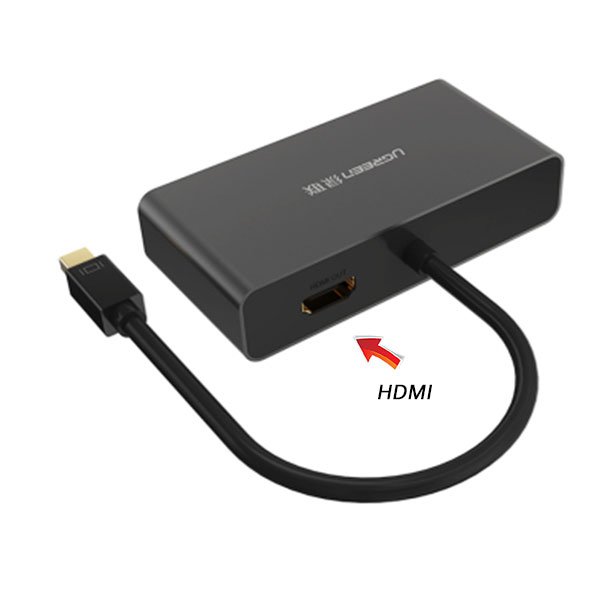 UGREEN 3-in-1 Mini DisplayPort to HDMI&VGA&DVI converter - black (10440) - Image 2